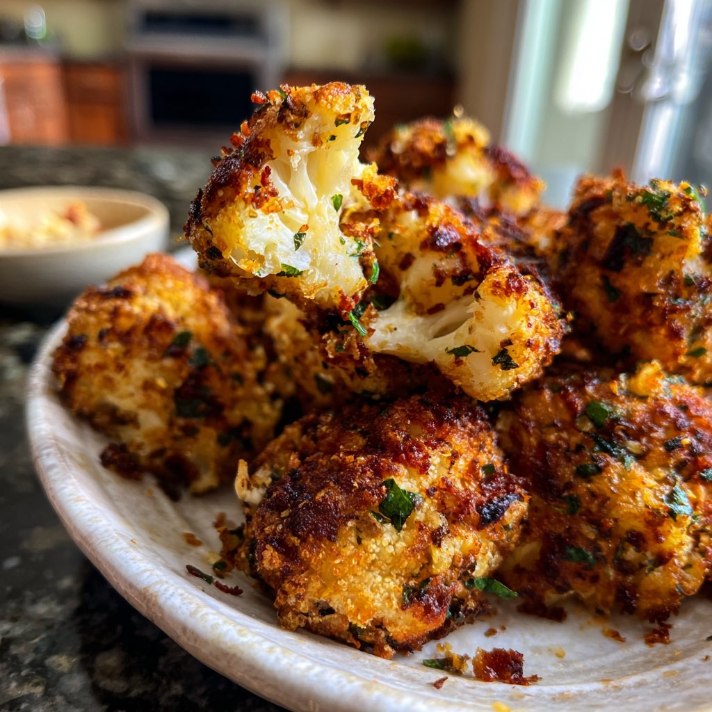 Crispy Cauliflower Veggie Nuggets