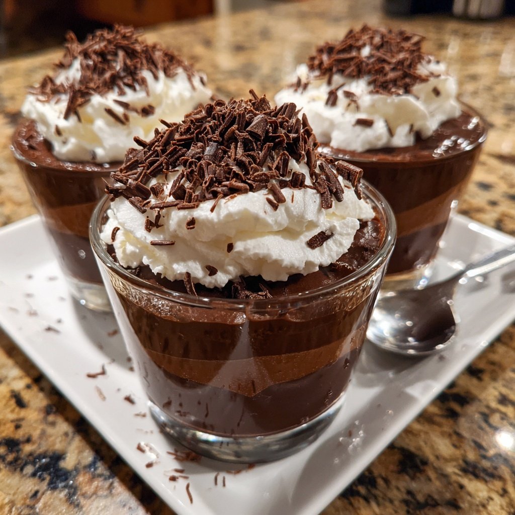 Creamy Chocolate Pudding Cups