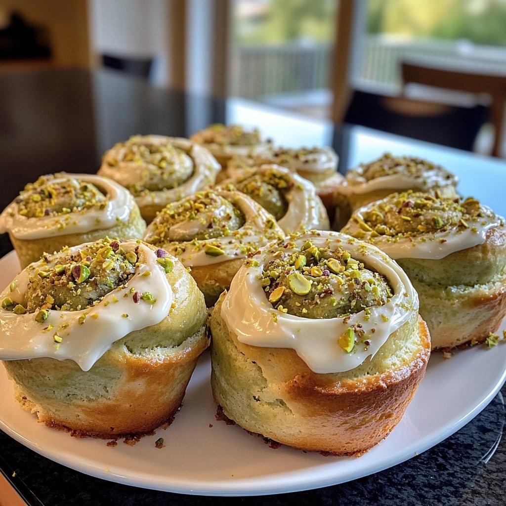 Perfect Pistachio Rolls with Cream Cheese Frosting