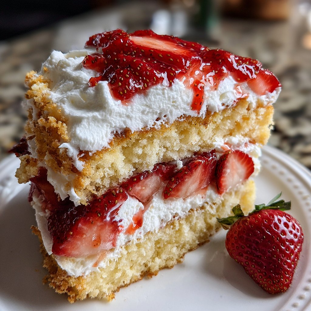 Classic Strawberry Shortcake With Fresh Cream