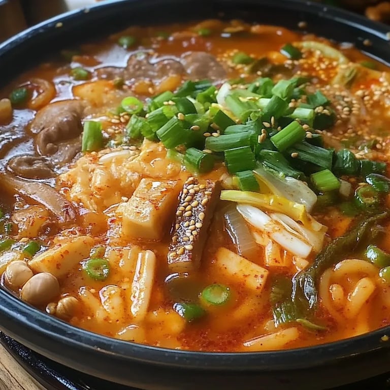 Budae Jjigae (Korean Army Stew Hotpot)