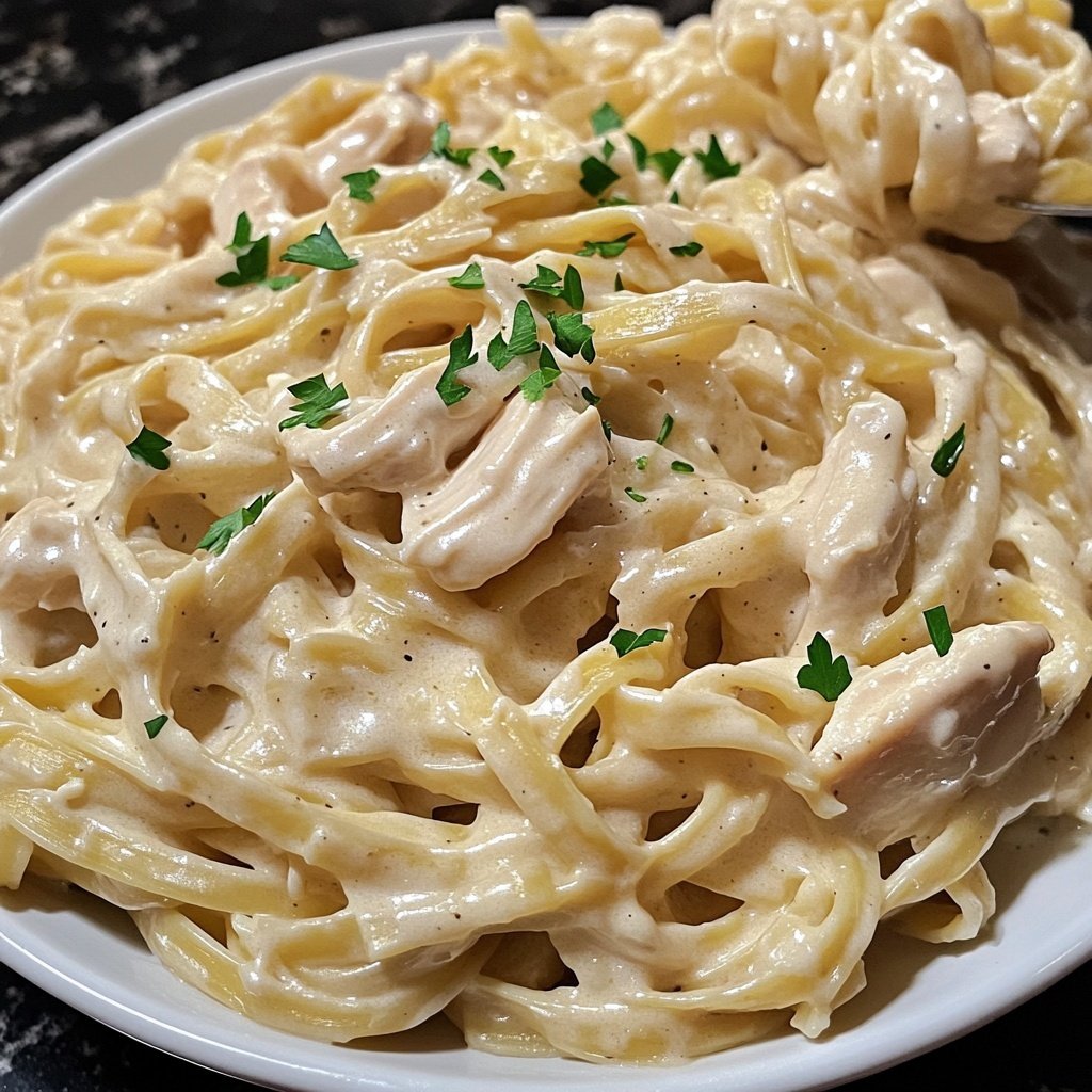 Cozy Crockpot Chicken Alfredo