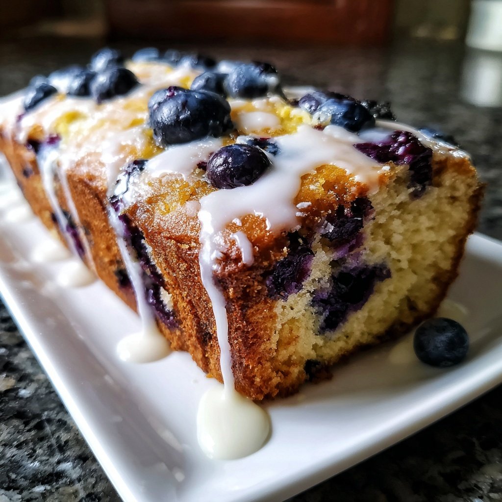 Baking & Desserts Lemon Blueberry Loaf Cake