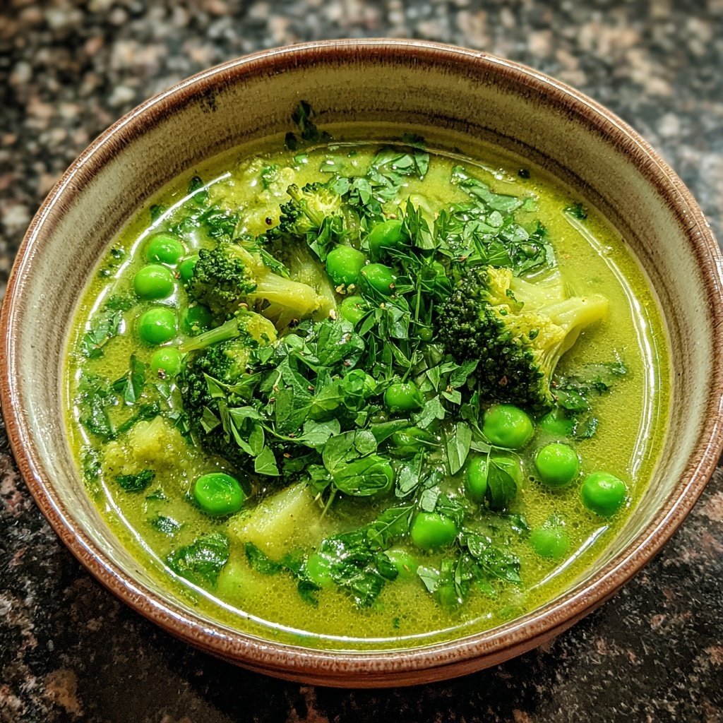 Spring Broccoli And Pea Soup