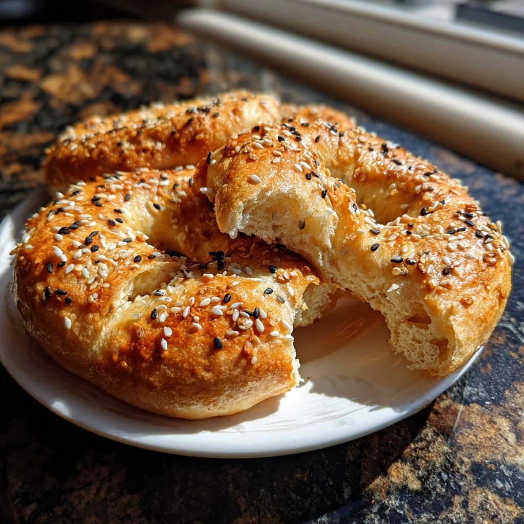 Greek Yogurt Protein Bagels Baked