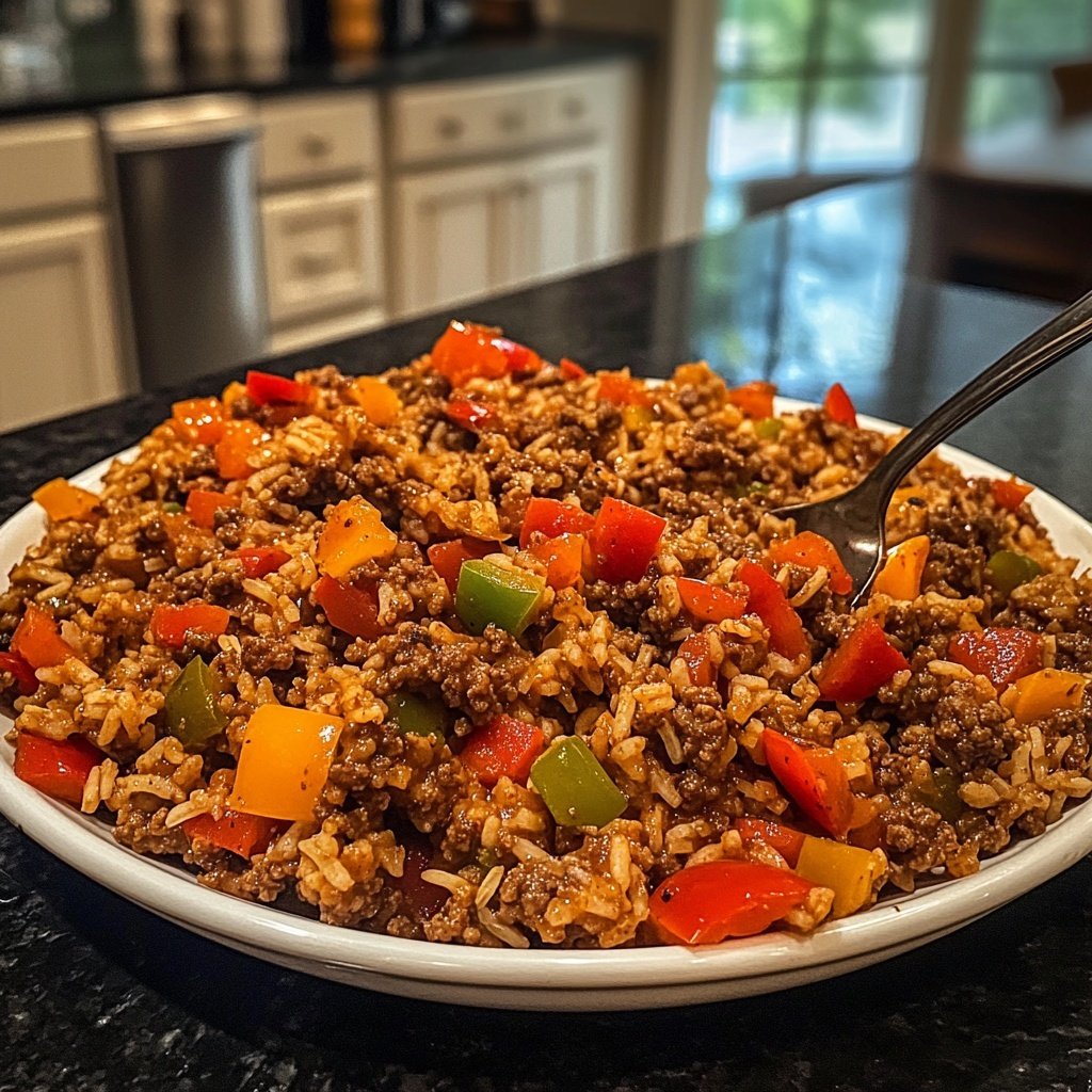 Ground Beef and Rice Skillet